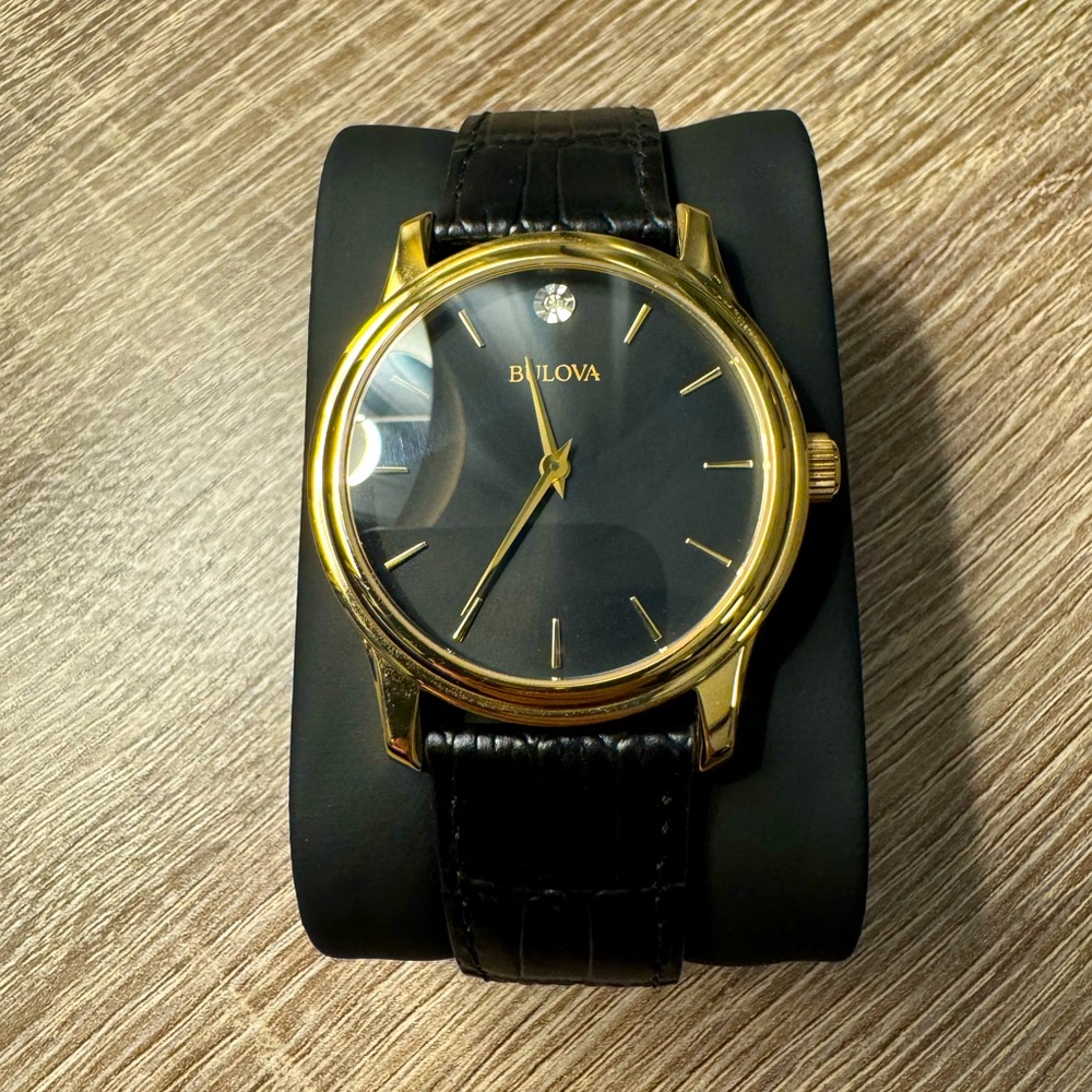 Bulova leather Watch